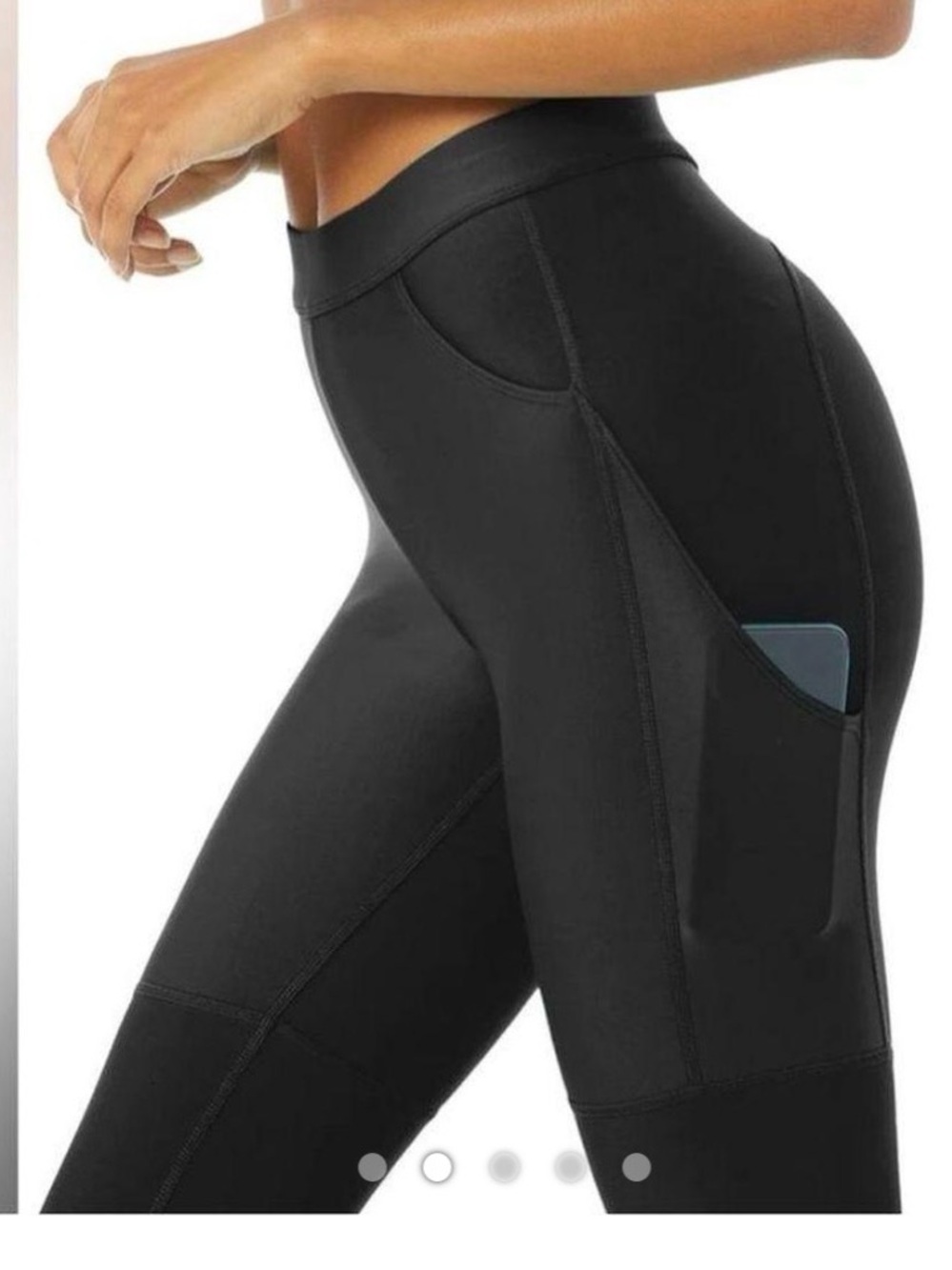 ALO Yoga Black Seamless Performance Leggings - Picture 4 of 4